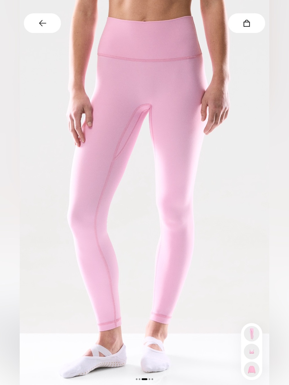 Aritzia BUTTER Cheeky Infinite Hi-Rise 26" Legging morganite pink